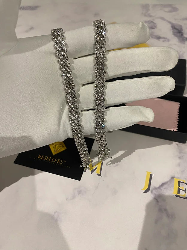 ICED 8MM CUBAN LINK NECKLACE (Cubic Zirconia)