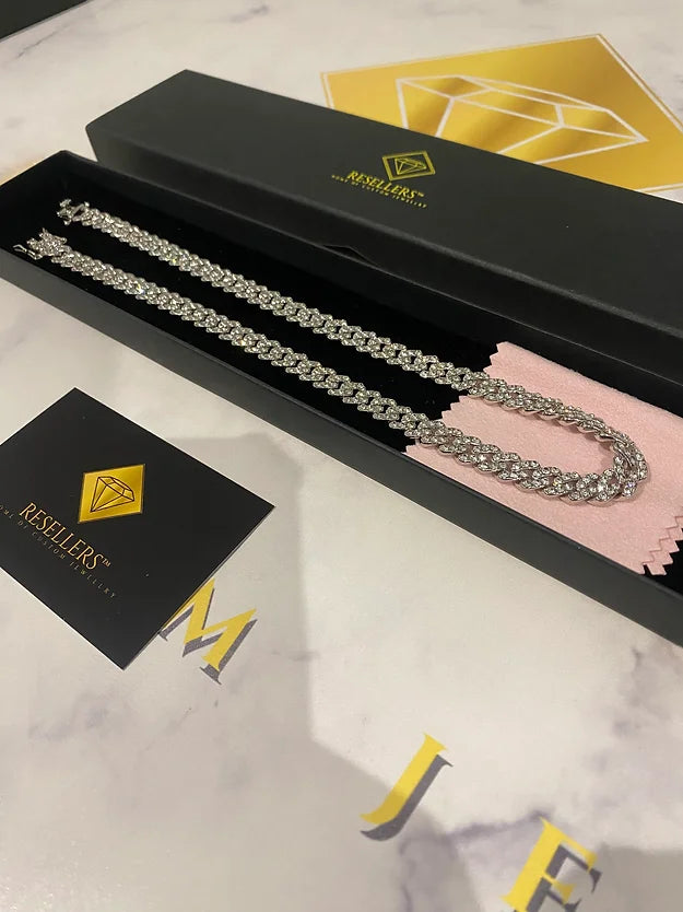 ICED 8MM CUBAN LINK NECKLACE (Cubic Zirconia)