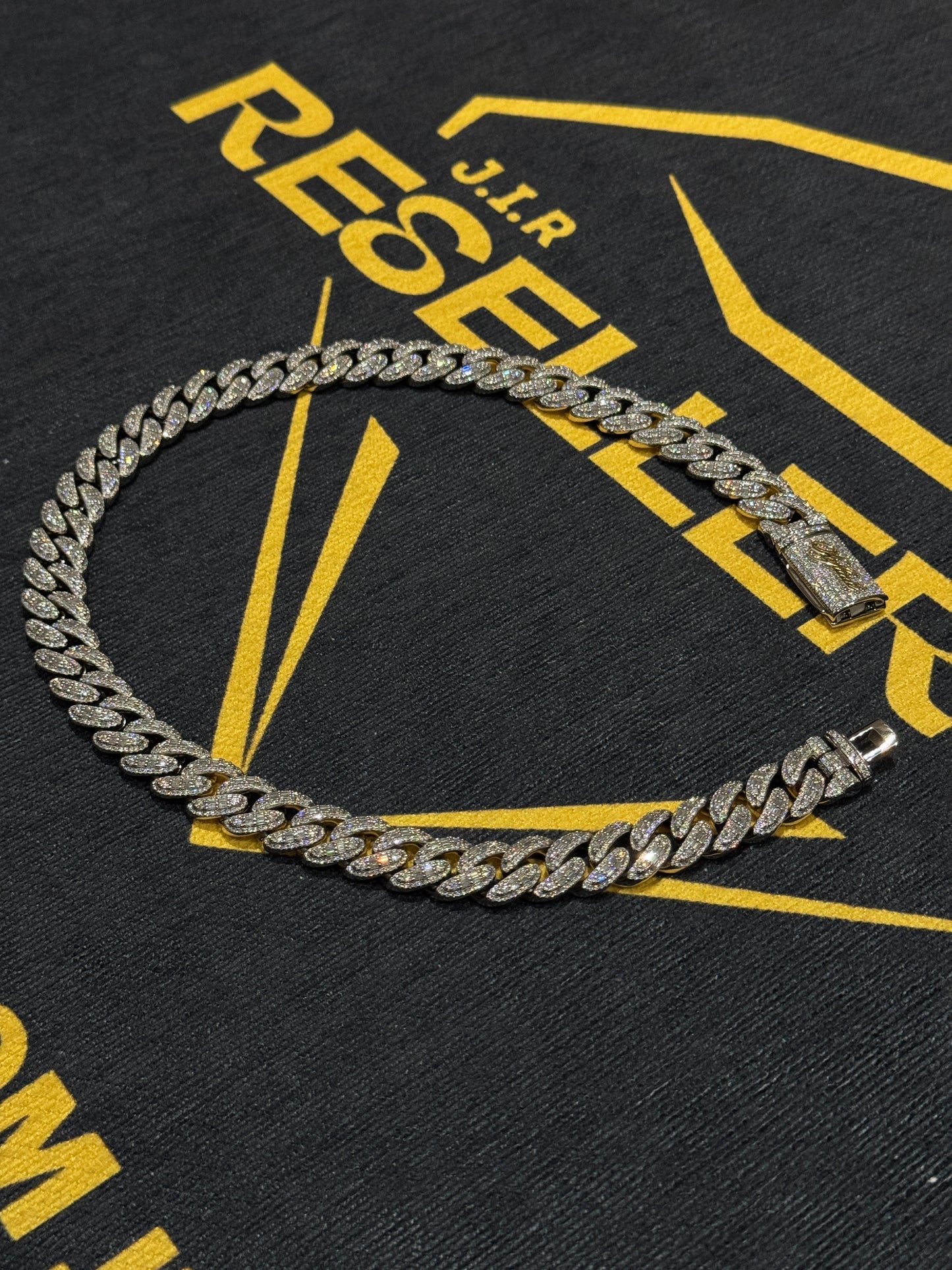 DOUBLE ROW BAGUETTE CUBAN NECKLACE (Passes The Diamond Tester)
