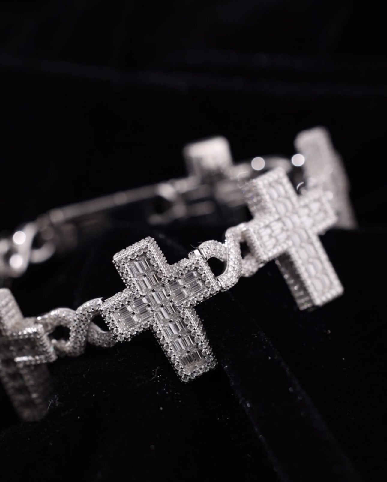 INFINITY CROSS BRACELET (Passes the Diamond Tester)