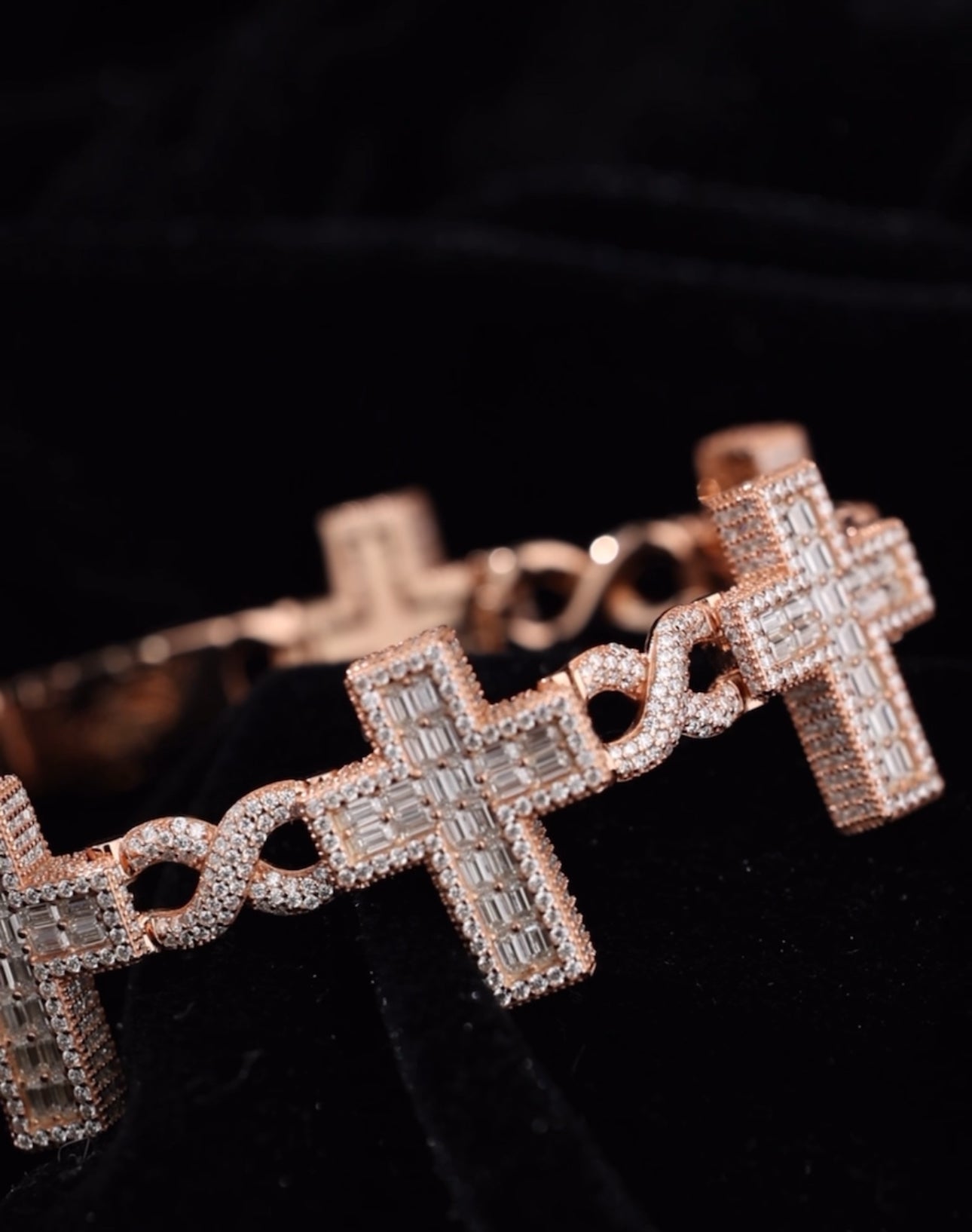 INFINITY CROSS BRACELET (Passes the Diamond Tester)