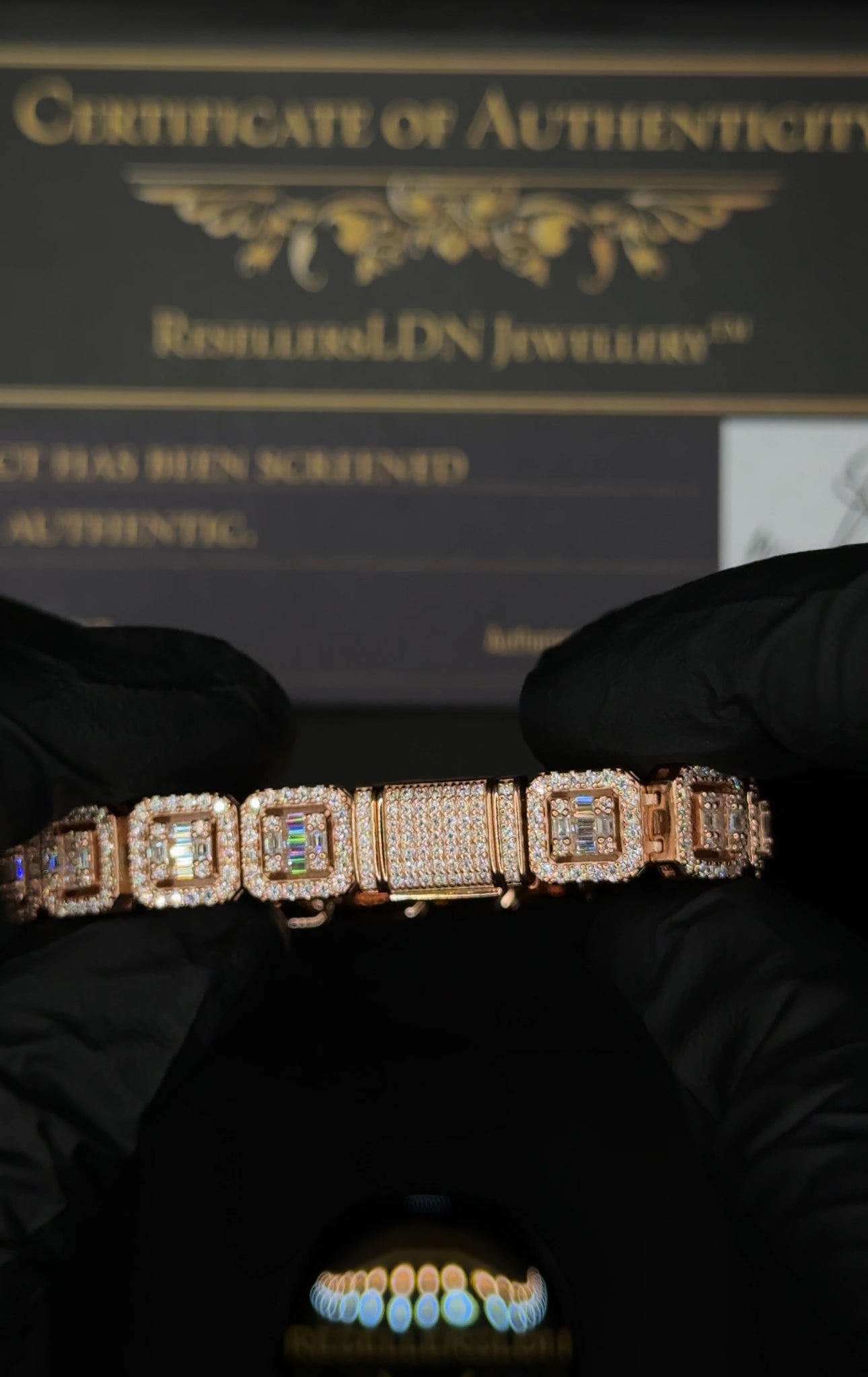 10MM CLUSTER BAGUETTE TENNIS BRACELET (Passes the Diamond Tester)
