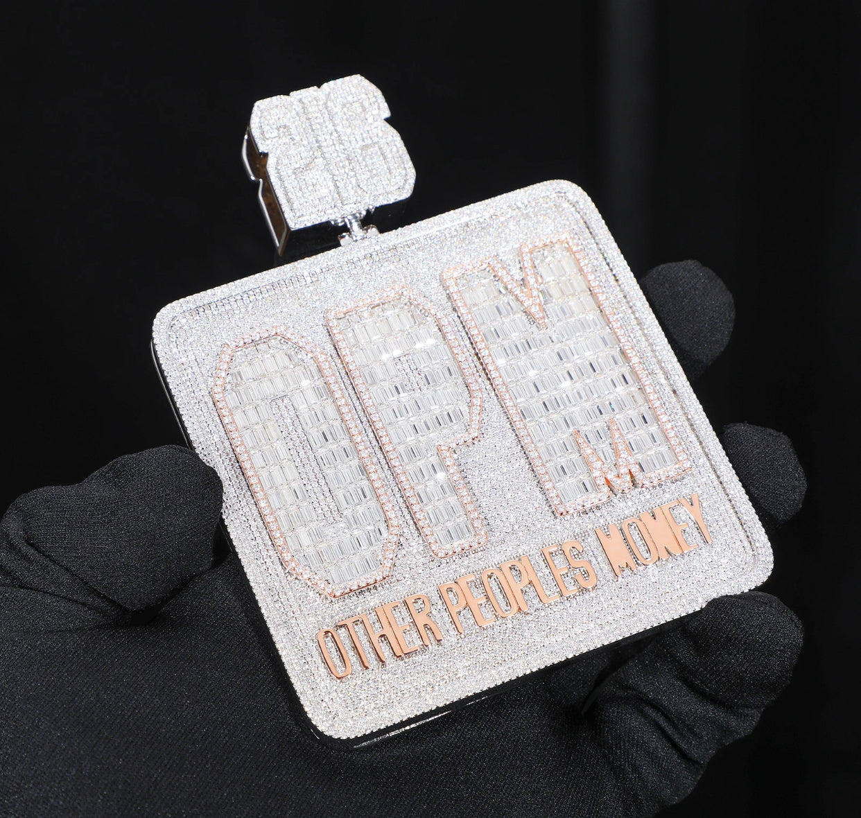 Customisable Square Pendant (Passes the Diamond Tester)