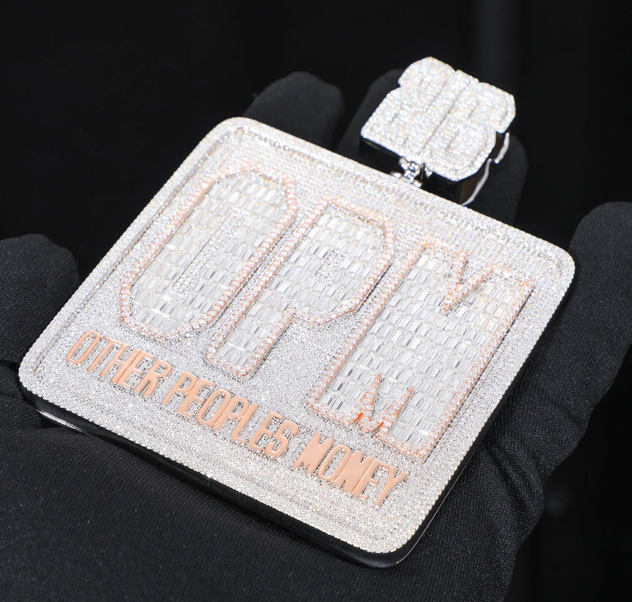 Customisable Square Pendant (Passes the Diamond Tester)