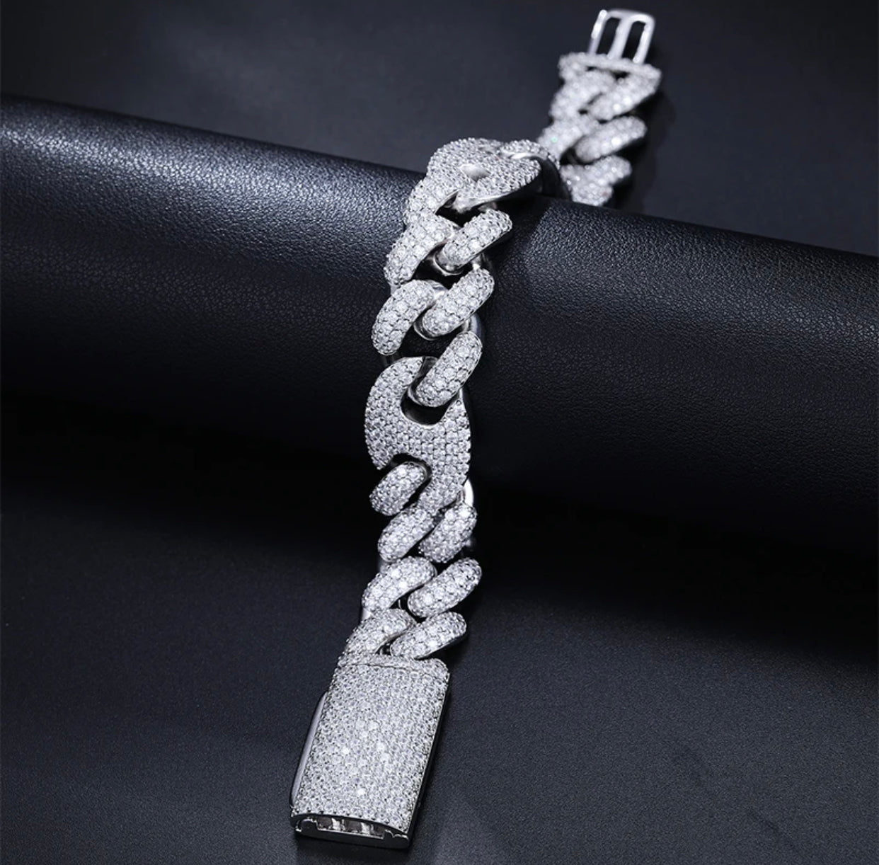 MIXED LINK CUBAN BRACELET (Passes the Diamond Tester)