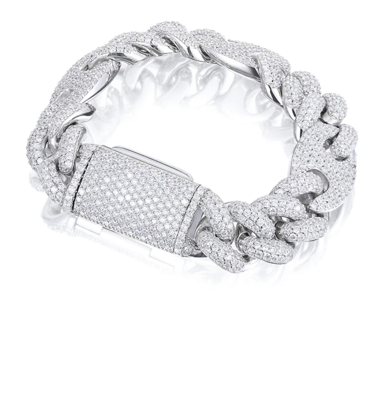 MIXED LINK CUBAN BRACELET (Passes the Diamond Tester)